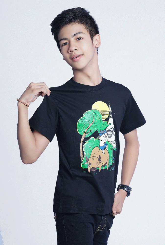 Yoeyar cow  design printed t-shirt KID